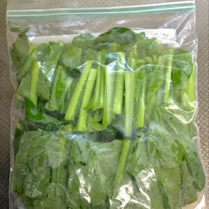 冷凍野菜(小松菜) 保存方法